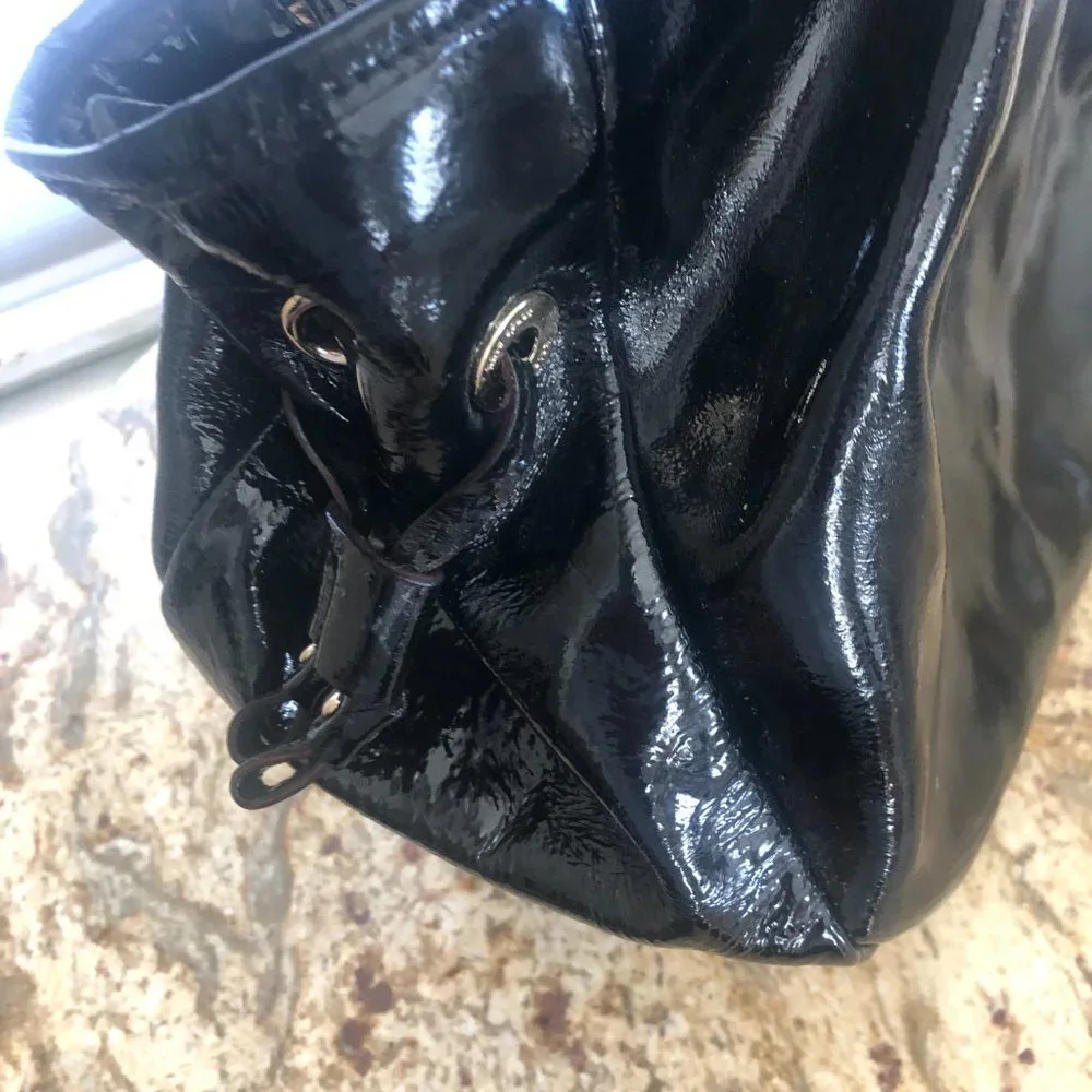Kate Spade New York Vintage Black Patent Leather Shoulder Bag